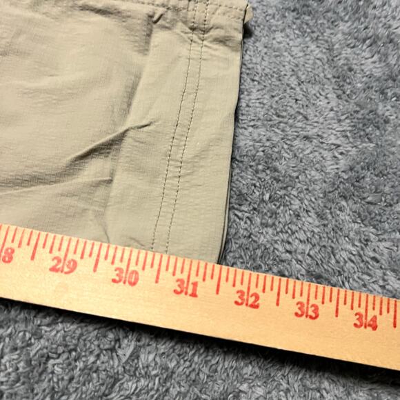 Athleta Trekkie Hiking Walking Pants Womens 10 Tan Beige Zip Pockets - Picture 10 of 11